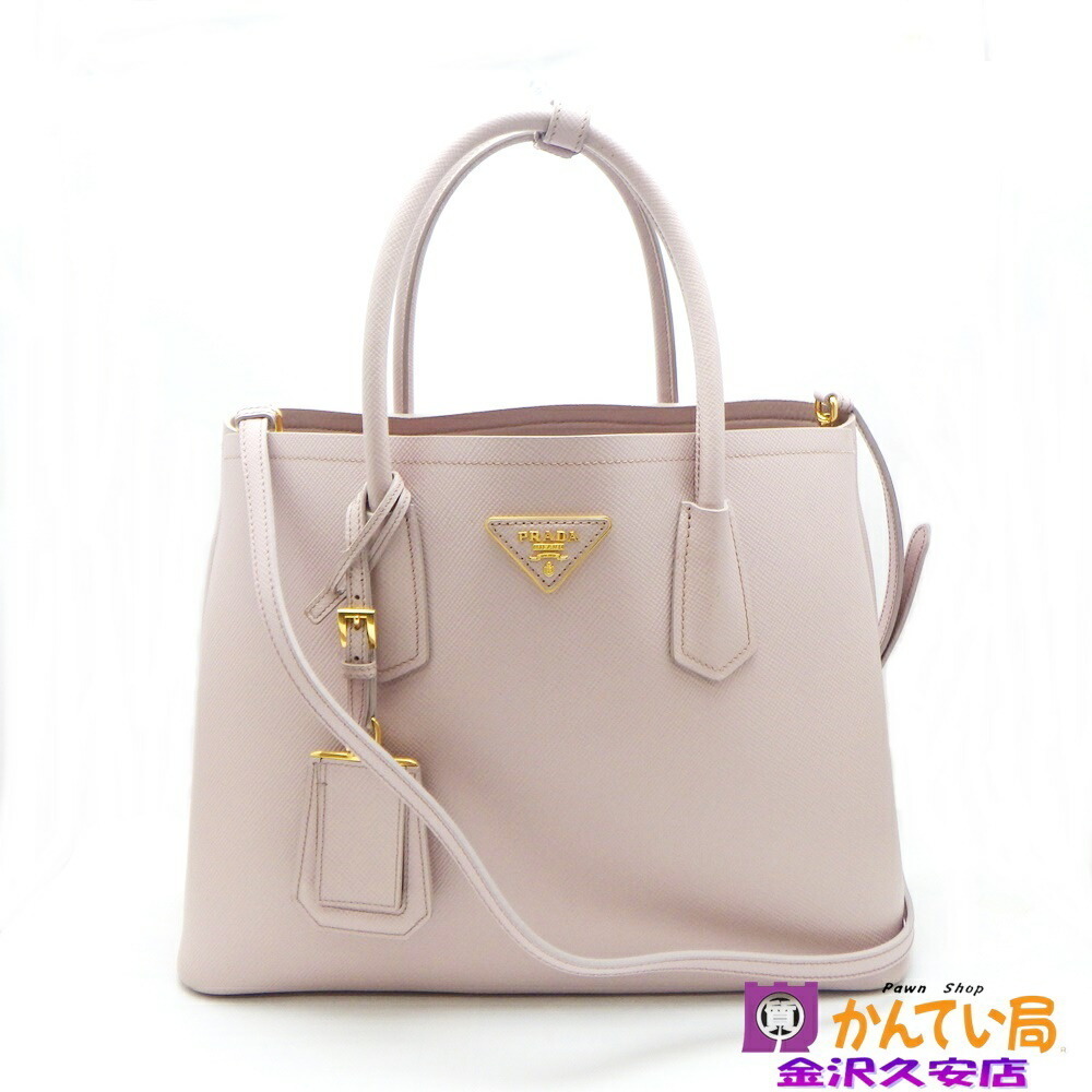 Prada Shoulder Leather Red Triangular Saffiano Cu… - image 2